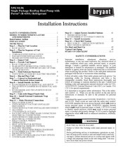 Bryant 549J-Q4A Installation Instructions Manual
