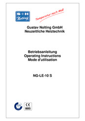Gustav Nolting NG-LE-10 S Operating Instructions Manual
