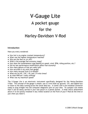 Cliftech Design V-Gauge Lite Manual