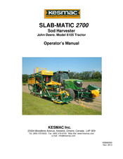 KESMAC SLAB-MATIC 2700 Operator's Manual