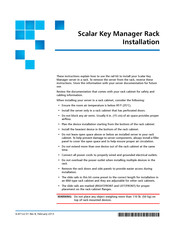Scalar Key Manager Rack Installation