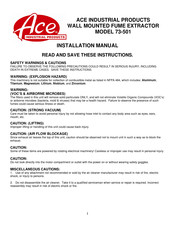 Ace 73-501 Installation Manual