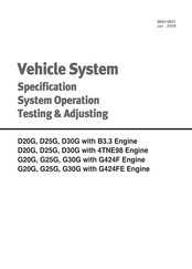 Doosan D25G Specifications Systems Operation Testing & Adjusting
