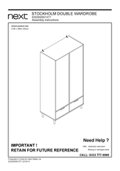 Next STOCKHOLM 520290 Assembly Instructions Manual