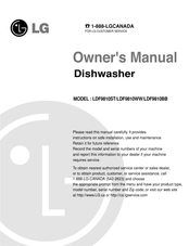 LG LDF9810BB Owner's Manual