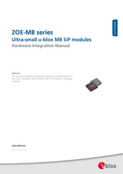 U-Blox ZOE-M8 Series Hardware Integration Manual