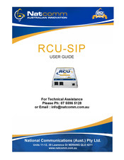 NatComm RCU-SIP User Manual