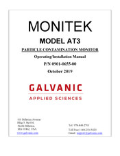Galvanic Applied Sciences Monitek AT3 Operating & Installation Manual