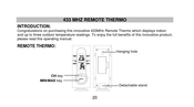 Technoline 433MHz Remote Thermo Manual