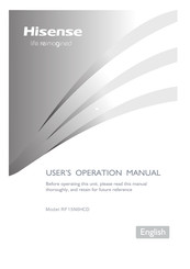 Hisense RF15N6HCD User's Operation Manual