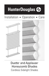 Hunter Douglas Duette Honeycomb Installation Operation Care