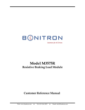 bonitron M3575R Customer Reference Manual