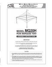 Warner Shelter Systems Limited MQ20H Assembly Instructions Manual