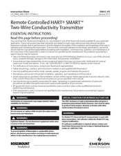 Emerson Rosemount Analytical HART SMART 5081C-HT Instruction Sheet