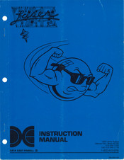 Data East laser WAR Instruction Manual