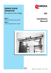 Erreka BATL1 Installation Manual
