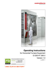 CENTROTHERM E1200 HT 260-3 Operating Instructions Manual
