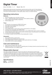 Clas Ohlson SKL-101 Instruction Manual