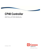 Cansec CP40 Installation Manual