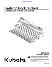 Kubota AP-SRB1566 Operator's Manual