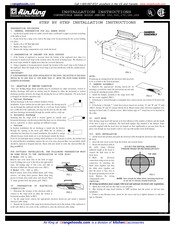 Airking Series 150 Installation Instructions