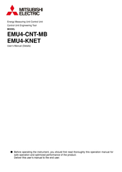 Mitsubishi Electric EMU4-CNT-MB User Manual