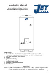 Jet 120i Installation & Servicing Instructions Manual