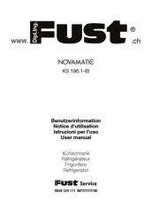 FUST NOVAMATIC KS 196.1-IB User Manual