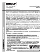 Whelen Engineering Company CenCom Core C399 Installation Manual