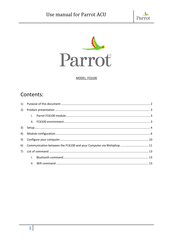 Parrot FC6100 ASPEN Use Manual