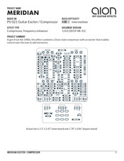 Aion Electronics MERIDIAN Manual