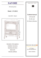 Savoie FRANCO BELGE 174 08 02 Technical Manual