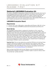 Texas Instruments Stellaris LM3S9B90 Read Me First