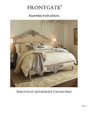 Frontgate Marchand Upholstered Carved Bed Assembly Instructions Manual