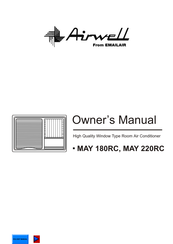 Emailair Airwell MAY 180RC Owner's Manual