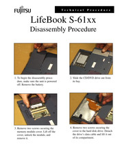 Fujitsu LifeBook S-61 Series Service Manual