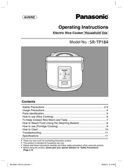 Panasonic SR-TP184 Operating Instructions Manual