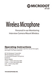 Microdot MR100 Operating Instructions Manual