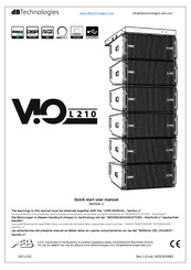 dB Technologies VIO L210 Quick Start User Manual