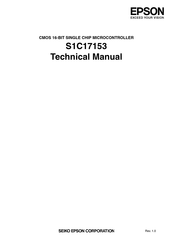 Seiko Epson S1C17153 Technical Manual