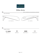 Strata Furniture Dillon Arms Assembly Instructions Manual