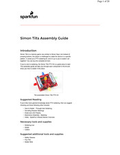 sparkfun Simon Tilts Series Assembly Manual