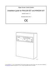 Roger PR402DR-SET Installation Manual