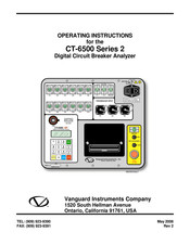 Vanguard Instruments Company CT-6500-3 Operating Instructions Manual