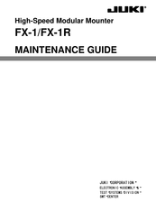 Juki FX-1 Maintenance Manual