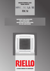 Riello RK 40 N Instructions For Installation, Use And Maintenance Manual
