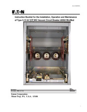 Eaton VCP-WG Instruction Booklet For The Installation, Operation And Maintenance