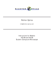 Richter Optica HS-3M Instructions Manual