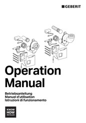 Geberit Galvano Duofix Operation Manual