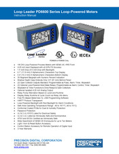 Precision Digital Corporation Loop Leader PD6600 Series Instruction Manual